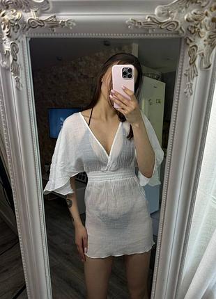 Лёгкое пляжное платье-накидка