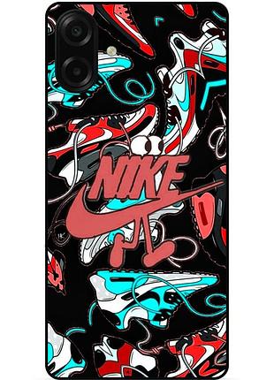 Чехол силиконовый бампер для samsung a07s с рисунком найк nike