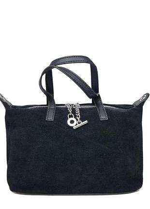 Сумка кросс-боди натуральная замша черный арт.9309-1 black (китай)