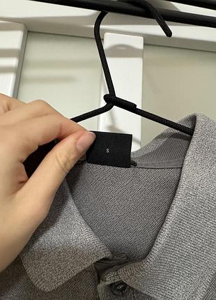 Поло чоловіче hugo boss сіре 3