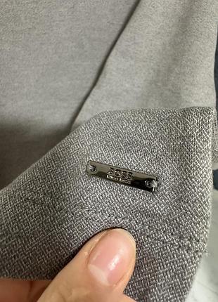 Поло чоловіче hugo boss сіре 4