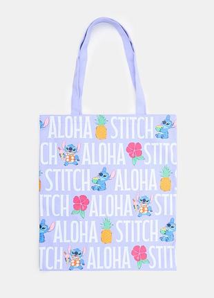 Тканинна shopper-сумка з принтом stitch