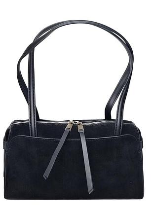 Натуральна замшева сумка чорний арт.990313 black (54)