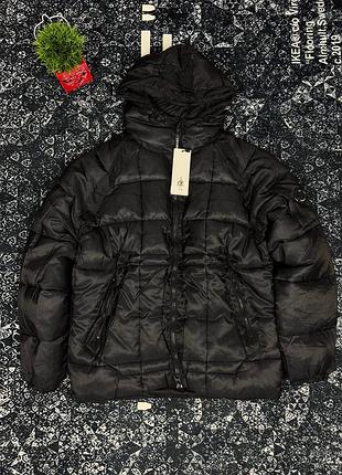 Пуховик з лінзою c.p. company / c.p. company goggle jacket / дута зимова куртка сіпі компані / чоловіча куртка c.p. company / куртка cp company чорна