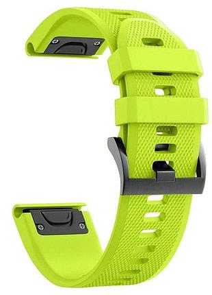 Силиконовый ремешок primo для часов garmin fenix 8 51mm / fenix 7x / fenix 7x pro - lime