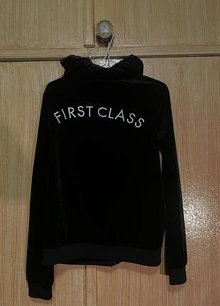 Худі жіноче first class велюрове чорне 7