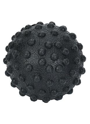 Мяч массажный для йоги/фитнеса ms 4191(black) текстурный, tpr, 5 см, 65 грамм