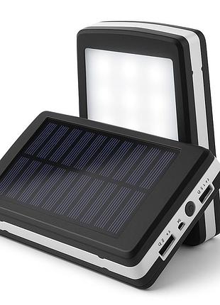 Павербанк з ліхтариком з дисплеєм solar, павербанк портативний для телефону, переносна мобільна батарея el-45