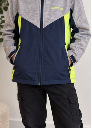 Дитяча куртка softshell northville 134 см, демісезонна, водостійка, на флісі