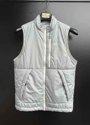 Жилетка чоловіча nike therma-fit сіра, розмір s