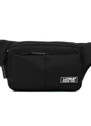 Чоловіча поясна сумка поліестер чорний арт.35008 black lanpad (54)