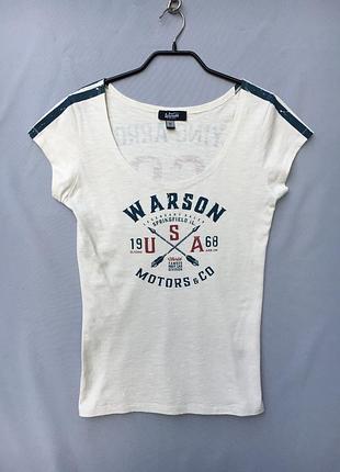 Жіноча футболка warson motors 68 flying arrow  s-ка вантажний дизайн, бавовна
