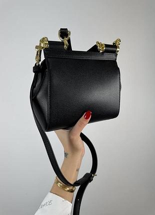 Сумка dolce & gabbana medium sicily black 6