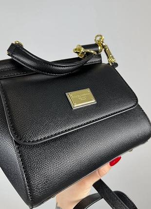 Сумка dolce & gabbana medium sicily black 7