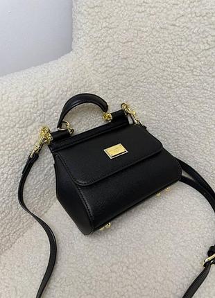 Сумка dolce & gabbana medium sicily black 2