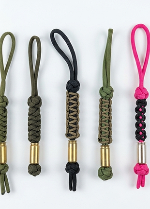 Темляк брелок з паракорду military paracord vs гільза. зсу
