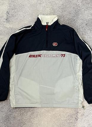 Вінтажна куртка анорак вітровка nike athletic department 72 y2k оригінал