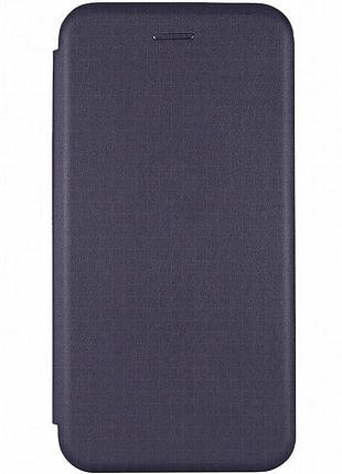 Кожаный чехол-книжка classy для samsung galaxy a10s темно-синий