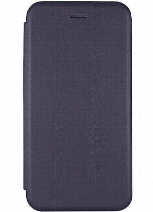 Кожаный чехол-книжка classy для infinix note 40 pro 4g темно-синий
