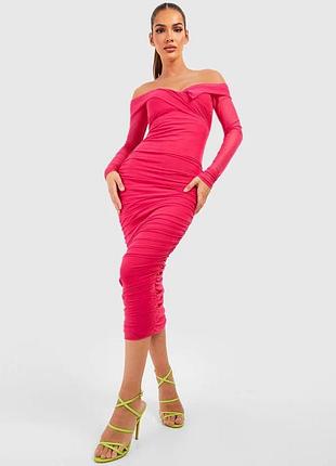 Сцены boohoo рожева довга нова