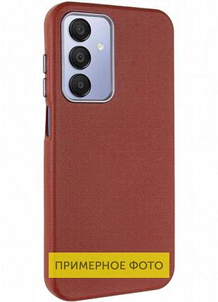 Кожаный чехол leather case metal buttons для xiaomi redmi 13c / poco c65 red