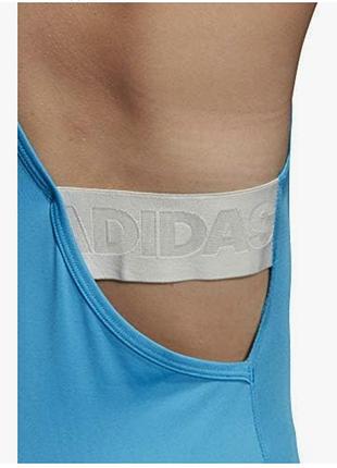 Голубая майка с резинкой adidas original, размер l, наш 46, подойдет и на м, наш 44