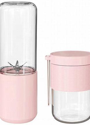 Портативный блендер / соковыжималка n8 400+300ml 60w 1500mah pink