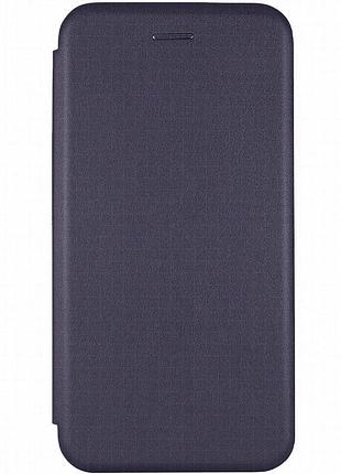 Кожаный чехол-книжка classy для motorola edge 60 / 60 fusion темно-синий