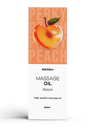 Массажное масло satisfyer massage oil peach, персик, 250 мл