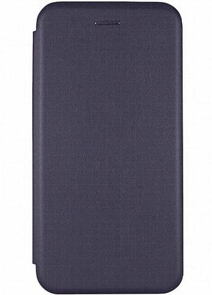 Кожаный чехол-книжка classy для motorola moto g13 темно-синий