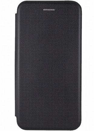 Кожаный чехол-книжка classy для xiaomi redmi note 12 4g черный