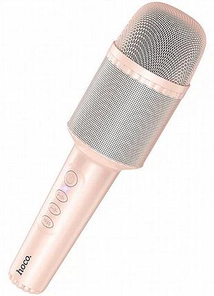 Караоке микрофон-колонка hoco dbk1 pink
