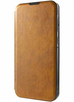Кожаный чехол-книжка belora для xiaomi redmi 9 brown