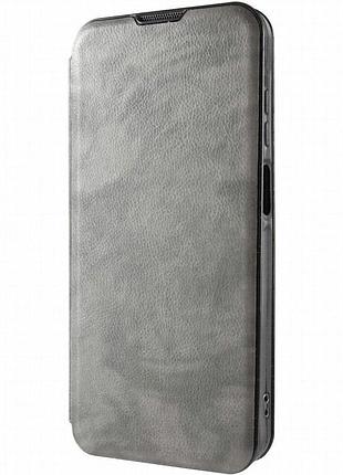 Кожаный чехол-книжка belora для xiaomi redmi a3 gray