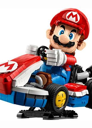 Конструктор super mario mario kart: mario и standard kart (72037) , 1972 деталей совместимый с lego лего