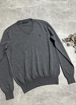 Чоловічий светр polo ralph lauren сірий