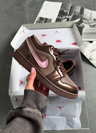 Кросівки nike air jordan 1 low box of chocolates🤎