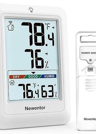 Домашняя метеостанция newentor wireless weather station q8-u беспроводной термометр с датчиком влажности
