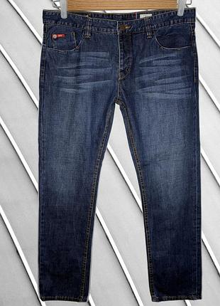 Мужские синие прямые джинсы lee cooper w38 l32 xxl 3xl 54 56 ли купер базовые джинсы прямого кроя плотные lee cooper w38 l32 54 56