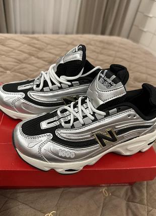 Кросівки жіночі new balance 1000 чорні, сріблясті