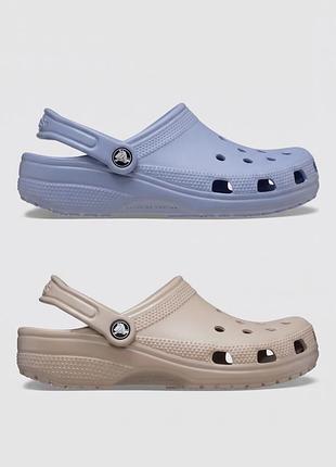 Шльопанці жіночі crocs димчатий синій, розмір 9, довжина устілки 25,5-25,7 см