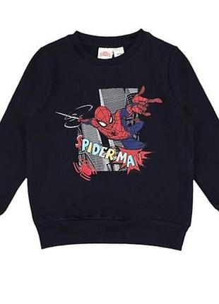 Світшот для хлопчика marvel людина-павук, синій