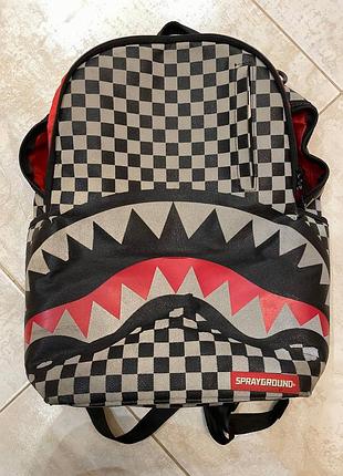 Рюкзак унісекс sprayground shark mouth checkerboard