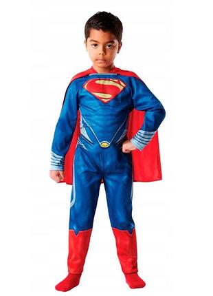 Дитячий карнавальний маскарадний костюм superman супермен dc comics halloween хелловін новорічний 7-8 років