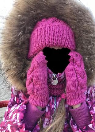Шапка комплект теплый на девочку ❄️ 9