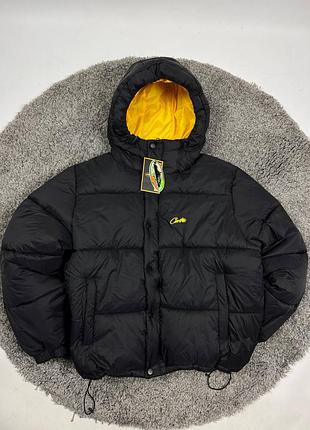 Зимний пуховик corteiz bolo jacket / corteiz jacket / мужской пуховик кортез / брендовая куртка corteiz / черный пуховик corteiz z капюшоном / дута