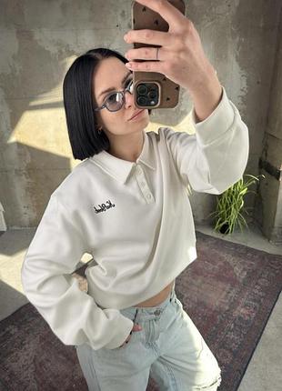 Свитшот-поло white тр6840 4