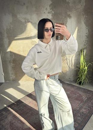Свитшот-поло white тр6840 5