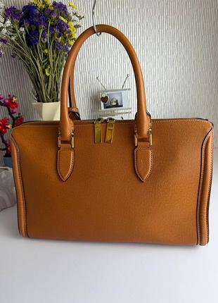 Сумка оригінал alexander mcqueen руда 5
