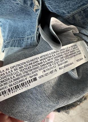 Джинсовий жакет сорочка zara 8